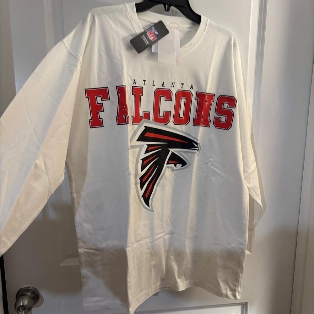 Atlanta Falcons Gameday Couture Oversized Long Sleeve Shirt Sz XL - Picture 4 of 9